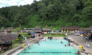 Pemandian Air Panas Cibolang yang menawarkan kehangatan air pegunungan alami dan view menarik